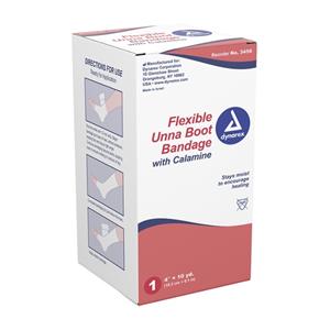 Unna Boot Bandage Zinc Oxide/Calamine 4"x10yd Pink Non-Sterile 12/Ca