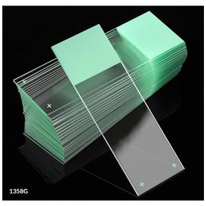 Diamond Frosted Microscope Slide 25x75mm Green 72/Bx