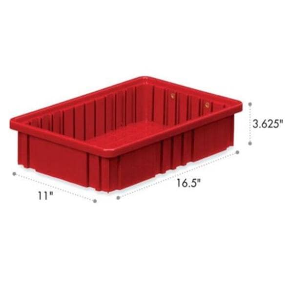 Divider Box 16.5Lx11Wx 3.625 Red Ea Ea