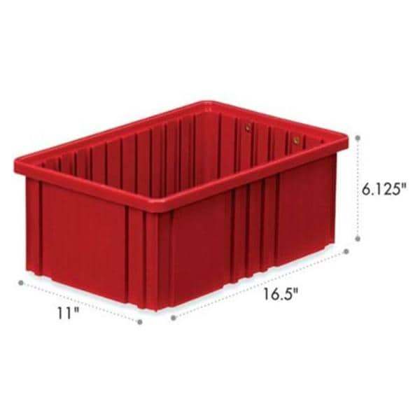 Divider Box 16.5Wx11Wx 6.125H Red Ea Ea