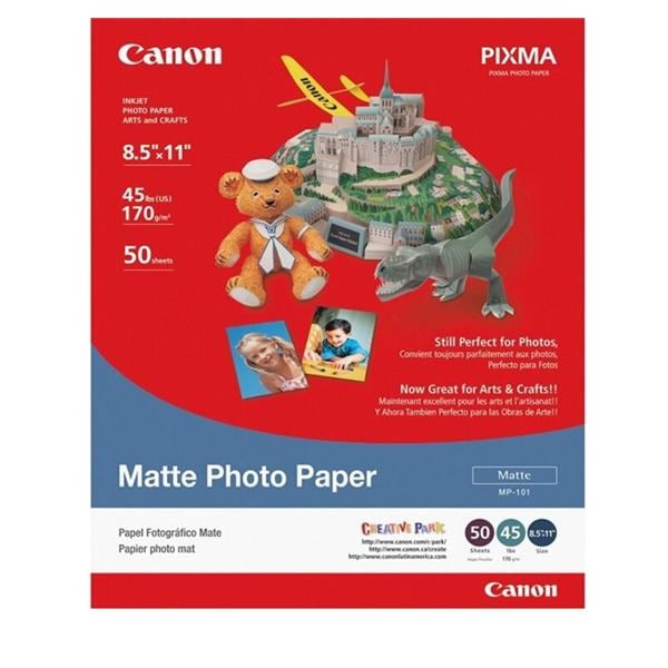 Canon Photo Paper Matte 8 1/2 in x 11 in 10 Mil 50/Pack Ea