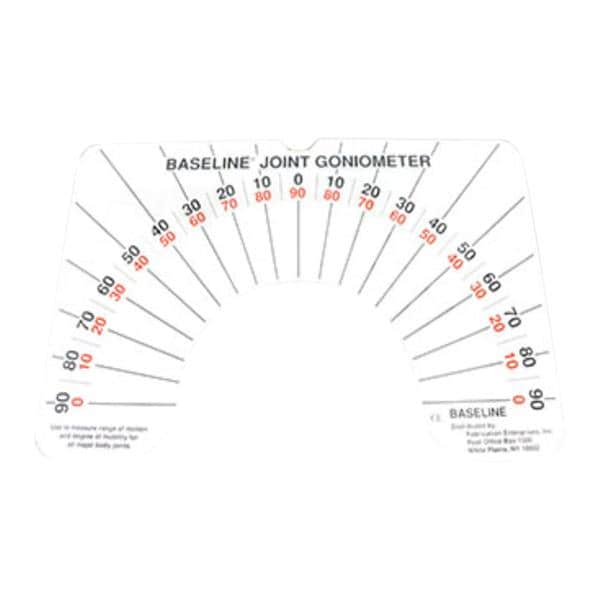 Baseline Arthrodial Protractor/Goniometer Large Joint 0-180 Degree Range