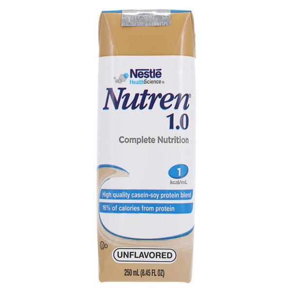 Nutren 1.0 Tube Feeding Formula 1.0 Calorie Vanilla 250mL Carton 24/Ca