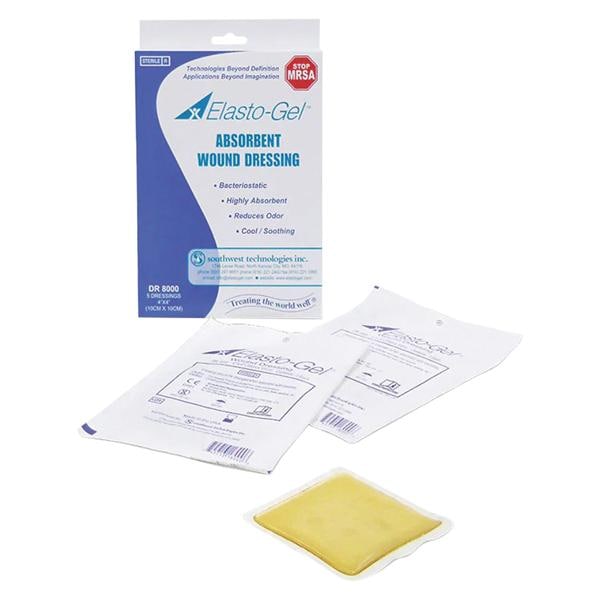 Elasto-Gel Hydrogel Wound Dressing 4x4" Sterile Yellow LF