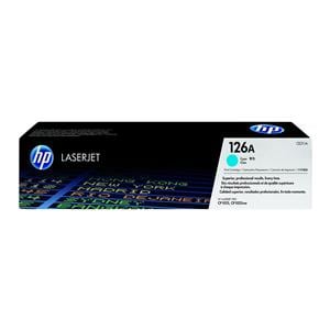 HP 126A Cyan Original Toner Cartridge (CE311A) Ea