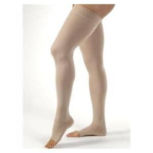 Opaque Compression Stocking Thigh High Small Natural