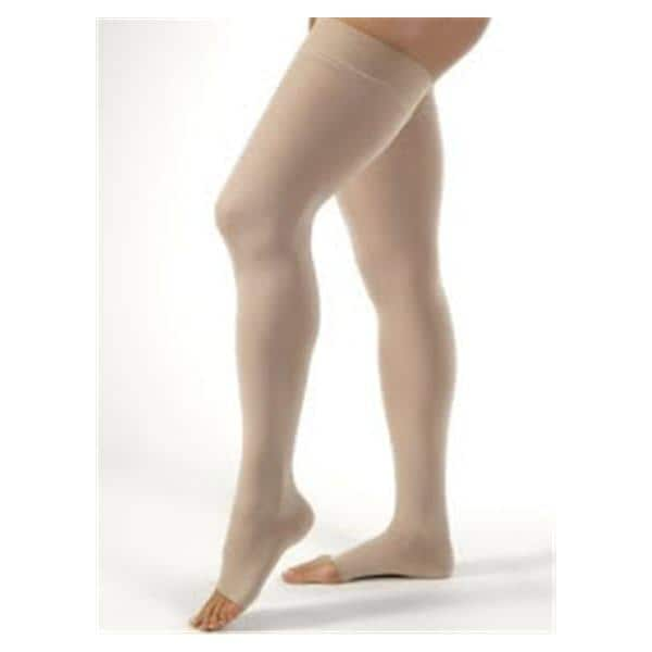 Opaque Compression Stocking Thigh High Small Natural