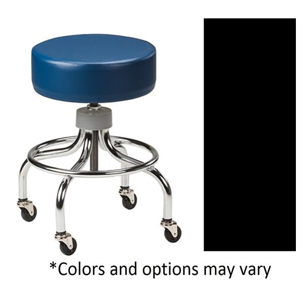 Chrome Series Exam Stool Black 250lb Capacity