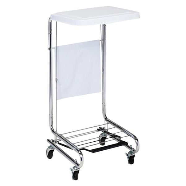 Laundry Square Chrome Plated Steel Hamper 18