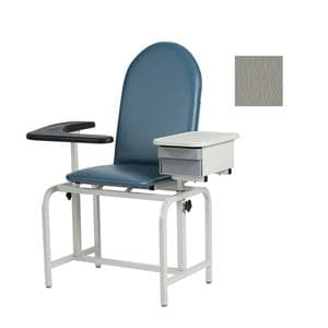 Blood Draw Chair Gray Steel 300lb Capacity Ea