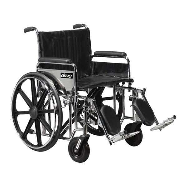 Sentra Extra Heavy Duty Transport Wheelchair 500lb Capacity Adult