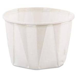 SOLO Drinking Cup Heavy Duty Multi-Pleat Paper White 2 oz Disposable 250x20Ca