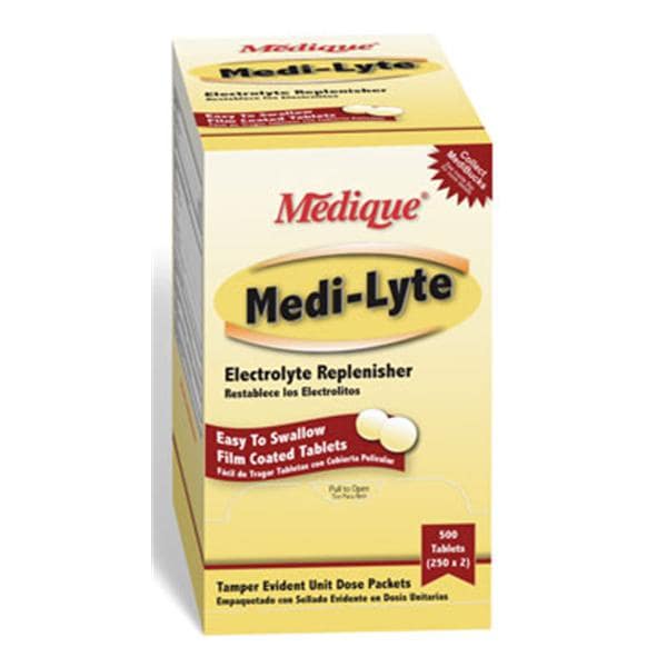 Medi-Lyte Electrolyte Tablets 10.8/40/12mg Unit Dose Packet 250x2/Bx