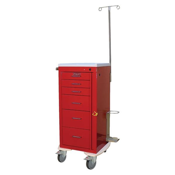 Mini Line Crash Cart 40x25x22" (4) 5" Caster