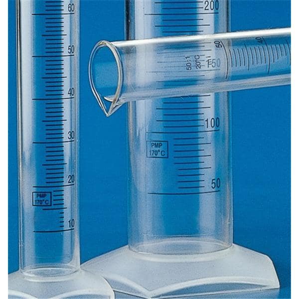 Graduated Cylinder PMP Clear 25mL Ea