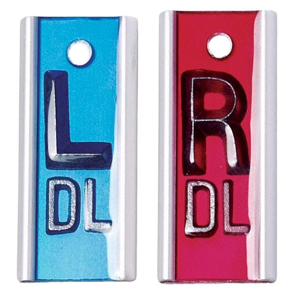 Identifying Marker Set Red/Blue Left/Right 5/8" With Skin Red/Blue Ea