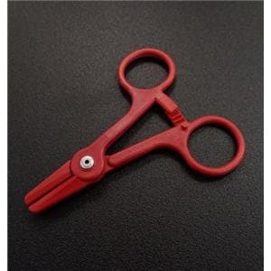 Tube Occluding Forcep Red Non-Sterile 100/Bg