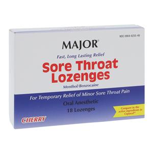 Sore Throat Lozenge Sore Throat Lozenges 15/4mg Cherry 18ct 18/Bx