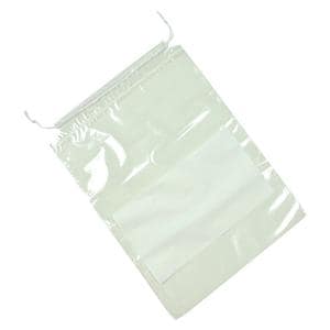 Drawstring Bag Clear w/ White Block 1000/Ca