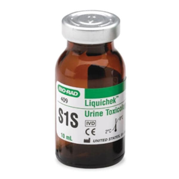 Liquichek Urine Toxicology Level S1S Control 10x10mL For Analyzer ea