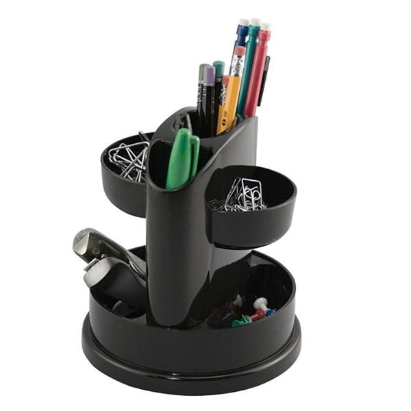 Innovative Storage Designs Desktop Organizer 7 Compartments Black Ea