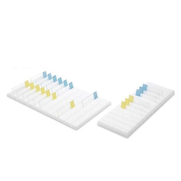 Microscope Slide Storage Holder White 22 Position Ea