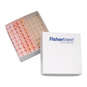 Fisherbrand Freezer Storage Box Fiberboard 5x5x2" White Ea