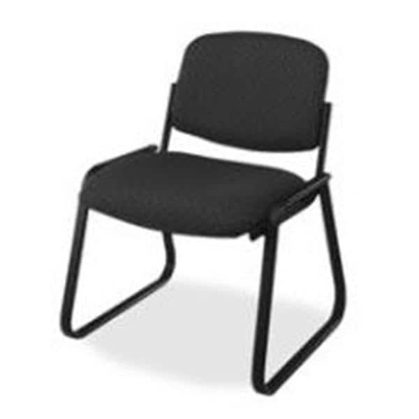 Deluxe Armless Sled-Base Chair 32 .5 in x 23 in x 24 in Black Ea