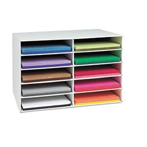 Pacon Construction Paper Storage Unit 3 in x 12.25 in x 18.25 in Ea