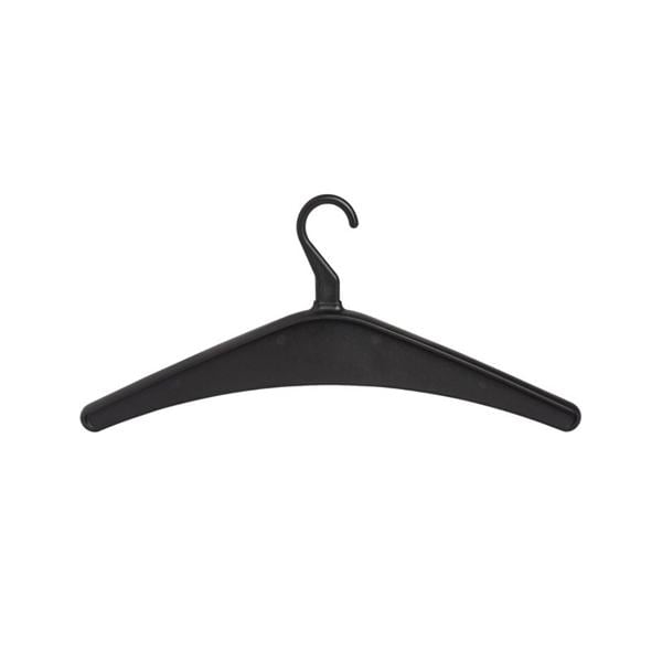 Lorell Plastic Garment Hangers 7 in x 17 in Black 12/Pack 12/Pk