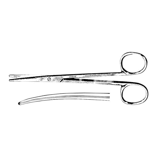 Metzenbaum-Lahey Operating Scissors Curved 5-3/4" Stainless Steel Ea