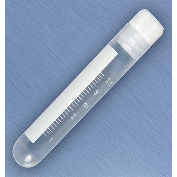 CryoClear Cryogenic Vial Polypropylene 4mL Attached Screw Cap 500/Ca