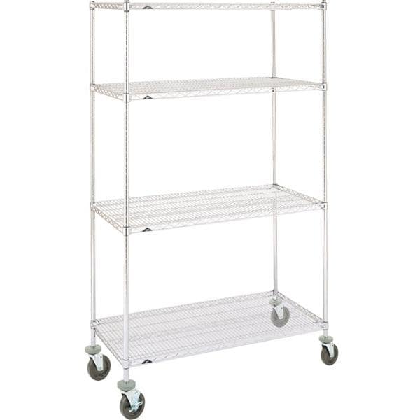 Super Erecta Supply Cart 69x36x24" (4) 5" Polyurethane Caster/2 Swivel/2 Locking