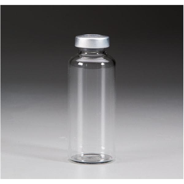 Empty Vial Borosilicate Glass Silver 30mL 10/Bx