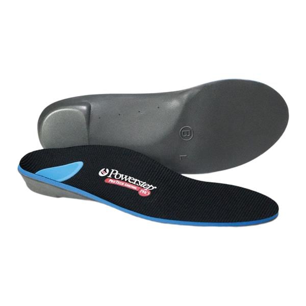 Powerstep ProTech Control Insole Blue/Gray Full Length Men 9-9.5 / Women 11-11.5