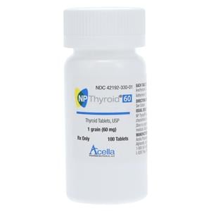 NP Thyroid Tablets 60mg Bottle 100/Bt