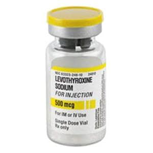 Levothyroxine Sodium Injection 500mcg/Vl Powder SDV 10mL Each