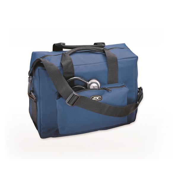 Medical Bag 14x9.5x6" Navy Blue 2 Zpr 2 Cntr Hndl/Rmvbl Shldr Strp