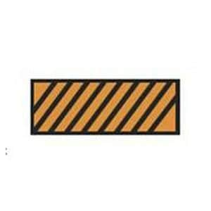 ColorTrack Instrument ID Tape Orange/Black Diagonal Stripe 8-1/2x11" Disp Ea