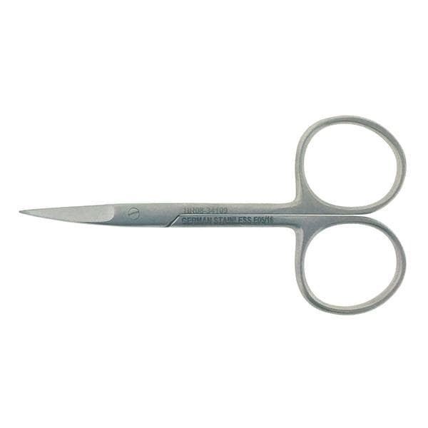 Iris Scissors Curved 3-1/2" Stainless Steel Non-Sterile Reusable Ea