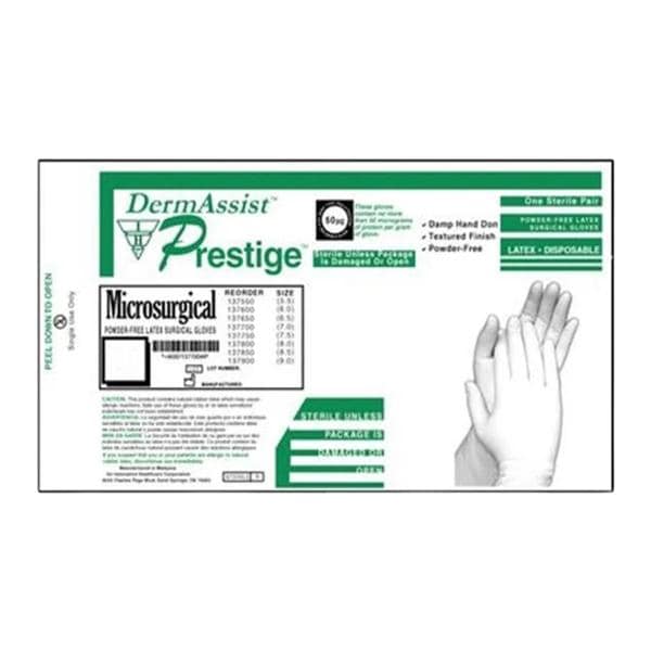 DermAssist Surgical Gloves 6