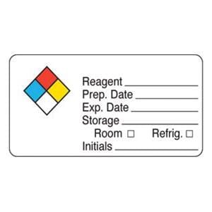 Labels Chemical Hazard 1-1/2x3" 500/Rl