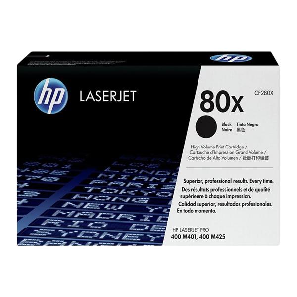 HP 80X Black Original Toner Cartridge (CF280X) Ea