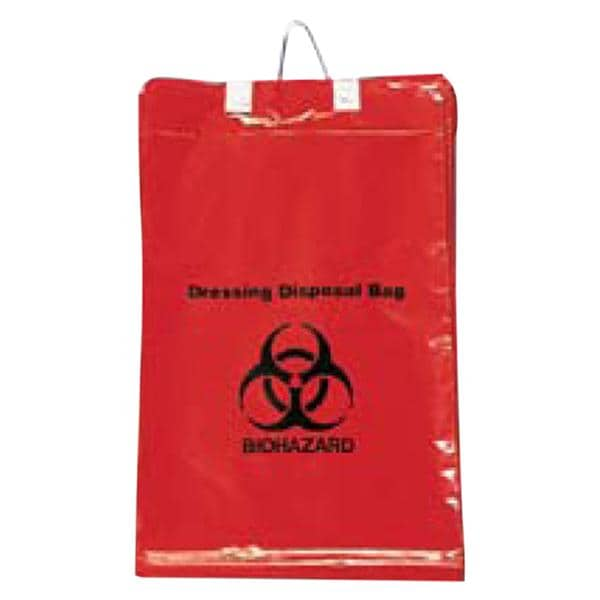 Biohazard Bag 1.5mil 11x14" Red/Black Polypropylene 500/Ca