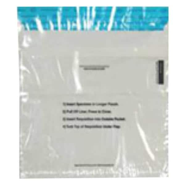 Speci-Gard Specimen Transport Bag Clear Adhesive Closure w/ 2-Wall/ Pkt 1000/Ca