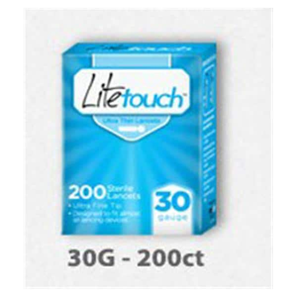 LiteTouch Incision Device Lancet 30g Conventional Blue 200/Bx, 24 BX/CA