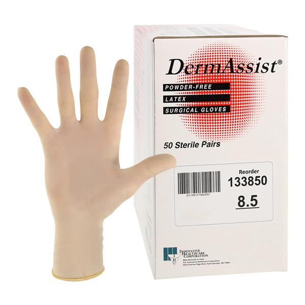 DermAssist Surgical Gloves 8.5 Natural