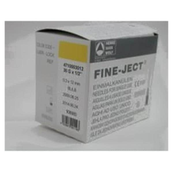 HSW Fine-Ject Hypodermic Needle 22gx2" Conventional 100/Bx