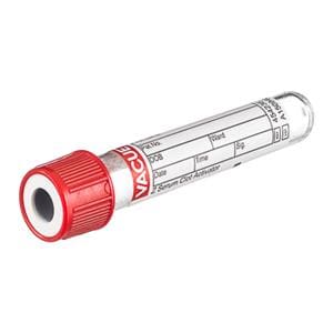 Vacuette Venous Blood Collection Tube Red/White 2mL Pull Cap Plypro 1200/Ca