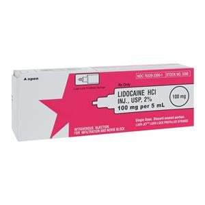 Lidocaine HCl Injection 2% Preservative Free Prefilled Syringe 5mL 10/Bx
